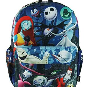 Nightmare Before Christmas Deluxe Oversize Print Large 16" Backpack with Laptop Compartment - A19607