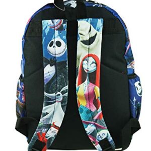 Nightmare Before Christmas Deluxe Oversize Print Large 16" Backpack with Laptop Compartment - A19607