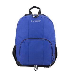 Eastsport Classic Backpack with Inner Tech Pocket, Bottom Shoe Compartment and Drawstring Bag, Blue