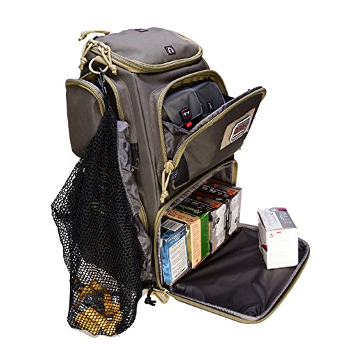 G.P.S. Sporting Clays Backpack | Secure Ammo & Shooting Accessories Storage | Durable Waterproof Tactical Range Gear