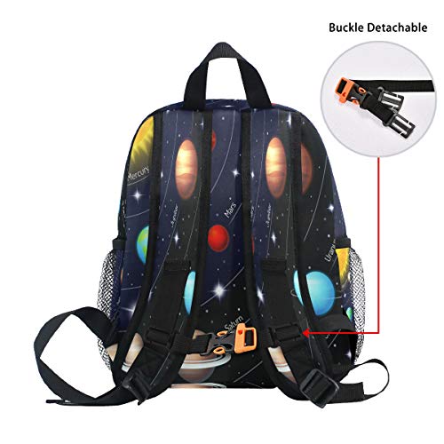 Solar System Planets Kids Backpack Toddler Girls Boys Preschool School Bag Casual Travel Daypack Bookbag Schoolbag for Junior Primary Nursery kindergarten Children Students