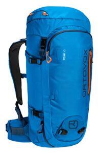 ortovox peak 45 backpack, unisex adult, safety blue, 45 liters