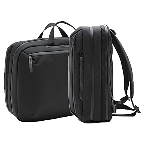 Everyman Hideout 5-Way Commuter Men’s Laptop Bag, Backpack & Tote for Business, Travel, Work, Indestructible & Waterproof - Black