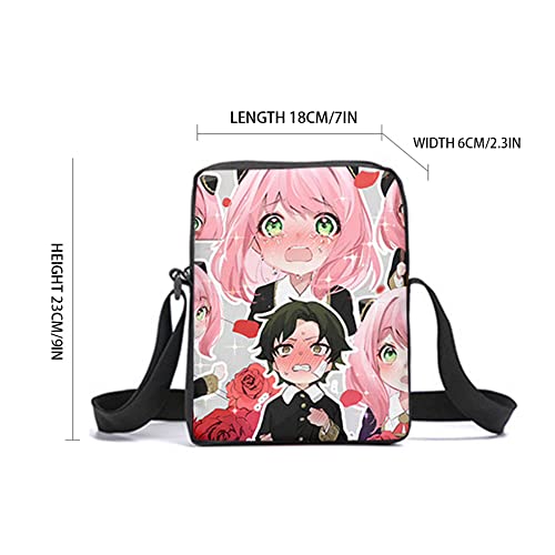 Anya Forger Cosplay Backpack Loid Forger Backpack Yor Forger Backpack Schoolbag Set Laptop Supplies 3pcs 16''