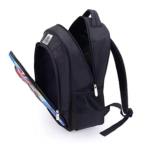 Soniccc Backpack Travel Bag Daypack Hedgehog Shoulder Bag with Side Pockets