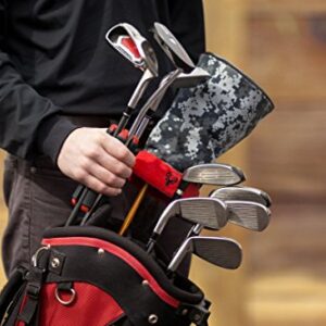 Rival and Revel Silo Golf Club Carrier, One Size, Red x Black