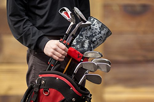 Rival and Revel Silo Golf Club Carrier, One Size, Red x Black