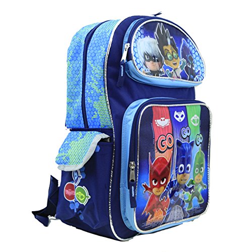 Nickelodeon PJ Masks Kids 16" Large School Backpack Book Bag Licensed New USA