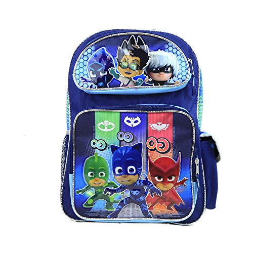 Nickelodeon PJ Masks Kids 16" Large School Backpack Book Bag Licensed New USA