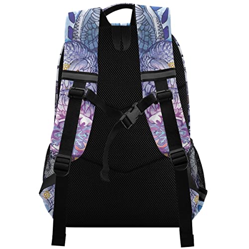 Glaph Owl Boho Backpacks Laptop School Book Bag Lightweight Daypack for Men Women Kids Teens