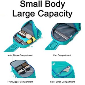 Small Sling Bag Crossbody Chest Bag Lightweight Daypack for Hiking & Travel