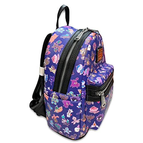 Loungefly GT Exclusive Pokemon Ghost Type AOP Mini Backpack