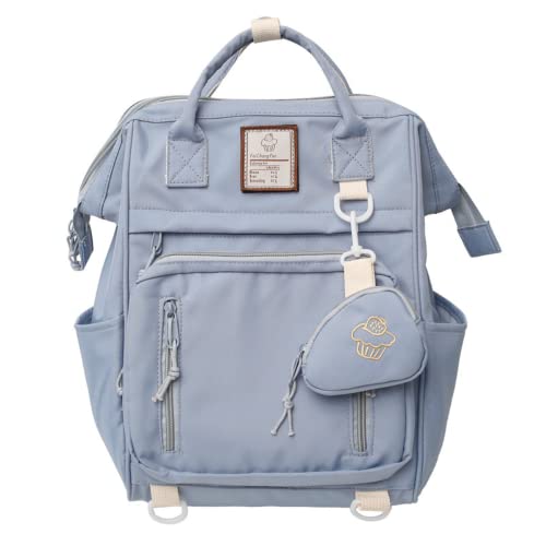 Kawaii Backpack Cute Backpack Aesthetic Backpack for Girls Teens Students Back to School (blue)