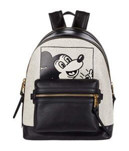 coach coach x disney keith haring mickey academy backpack ol/black multi one size