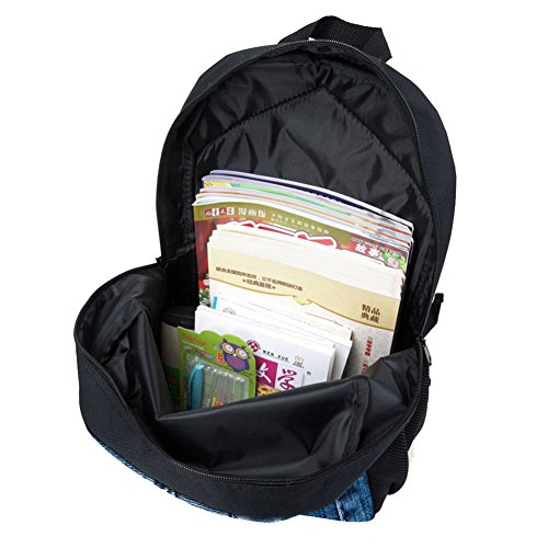 INSTANTARTS Fire Water Softball Ball Backpack Set School Bookbag Book Bag Lunch Box Pencil Case 3 in 1