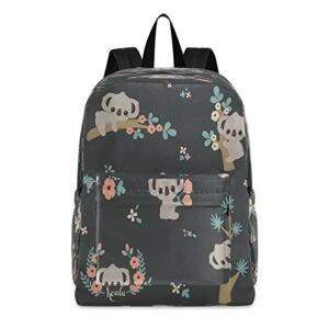 lightweight school backpack koala bookbag schoolbag casual daypack for travel with bottle side pockets