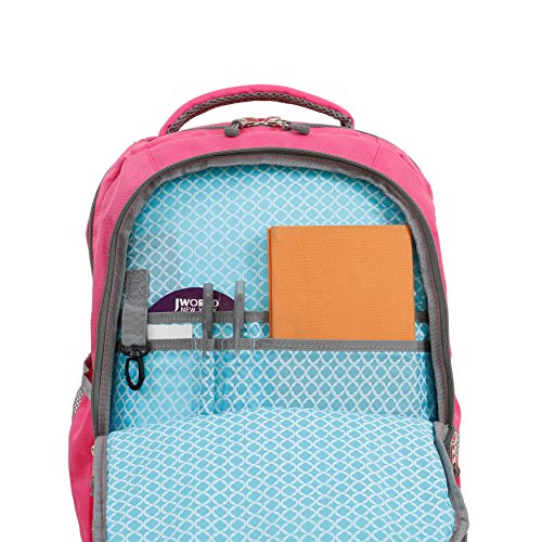 J World New York Walkway Rolling Backpack, Pink, One Size