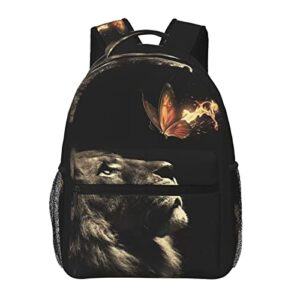 gelxicu cool lion backpack lion school bags laptop casual bag animal casual daypack school bag