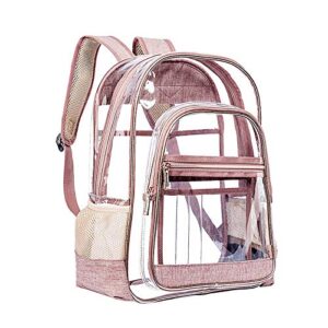 okngr heavy duty clear backpack see through transparent backpack
