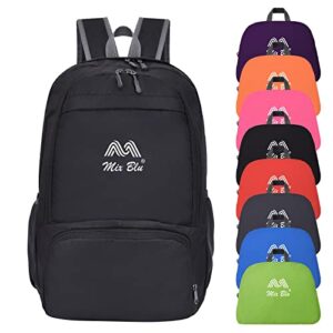 40l lightweight hiking backpack day backpack for women & men-travel essentials waterproof backpack,sports packable backpack hiking daypack (black)