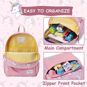 Backpack for Girls,ChaseChic Water-resistant Kids Backpack Preschool Kindergarten Bookbag Lightweight Toddler Nursery School Unicorn Backpacks with Chest Strap,3-18Years(Pink)