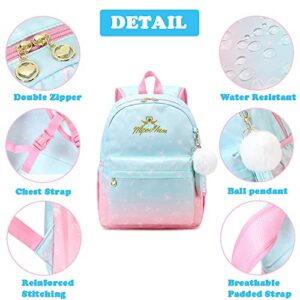 Kids Toddler Backpack for Little Girls, Cute Lightweight Preschool Backpack for School Bag Water Resistant Bookbag christmas gifts for girls