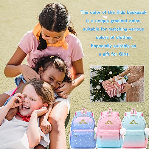 Kids Toddler Backpack for Little Girls, Cute Lightweight Preschool Backpack for School Bag Water Resistant Bookbag christmas gifts for girls