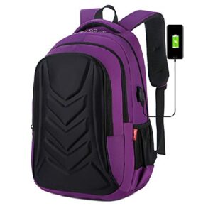 TIME WARRIOR Light Backpack for travel or hiking, School Backpack for multi use, 3 colors option (Purple and Black)