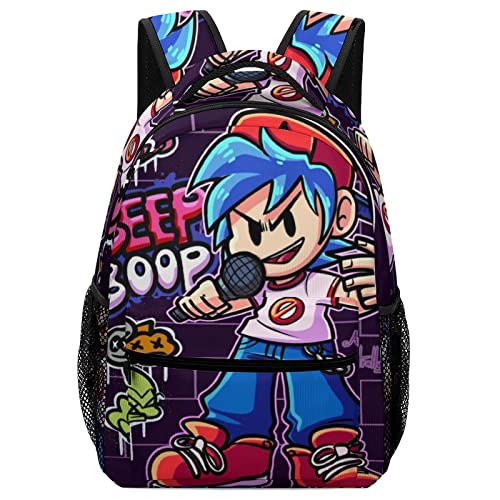 Zqiyhre Lightweight Friday Game Night_funkin Backpack Printing Anime Mini Laptop Backpack Hiking Backpack for Teens