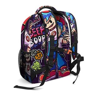 Zqiyhre Lightweight Friday Game Night_funkin Backpack Printing Anime Mini Laptop Backpack Hiking Backpack for Teens