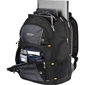 Targus Drifter II Laptop Bag — 16 Inch Laptop Backpack, Padded Laptop and Document Compartment, Water Bottle Pockets, Reinforced Handles Laptop Case with Padded Back Panel Black/Gray (TSB238US)