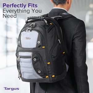 Targus Drifter II Laptop Bag — 16 Inch Laptop Backpack, Padded Laptop and Document Compartment, Water Bottle Pockets, Reinforced Handles Laptop Case with Padded Back Panel Black/Gray (TSB238US)