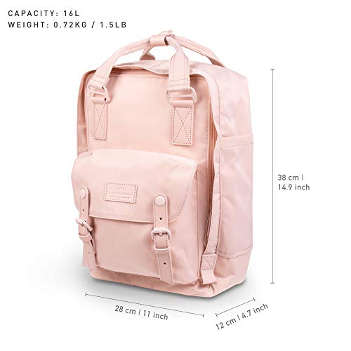 Doughnut Macaroon Nature Pale Series 16L Travel School Ladies College Girls Lightweight Commuter Casual Daypacks Bag Backpack (Soft Sunrise)