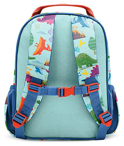 Simple Modern Toddler Mini Backpack for Kids Boys Girls | Preschool Small Backpack | Fletcher Collection | Toddler - Mini (14" tall) | Blue Dino