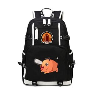 cosabz anime chainsaw man backpack cosplay shoulder bags laptop backpack rucksack (8)