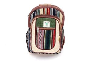unique design hemp backpack small backpack hippie backpack festival backpack hiking backpack 100% hemp|100 vegan| fair trade | handmade with love.