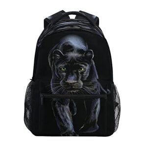 xigua fierce black panther student backpack for boy girl ,travel laptop backpack,durable water resistant college school backpack laptop bag for fits 15inch notebook