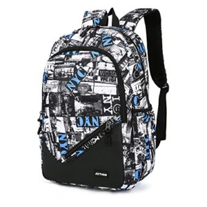 jothin school backpacks kids backpack boys bookbags for boys backpacks for middle school laptop backpack canvas travel backpack for men(white)