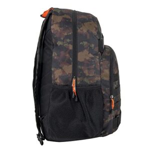 Skateboard Laptop Backpacks for School, Travel, and Work – Multipocket Skater Backpacks with Straps (Camo)