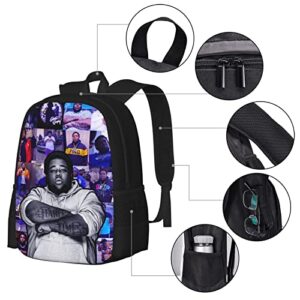 Rod Wave Backpack Student Bookbag Laptop Daypack For School Men Women Casual Travel