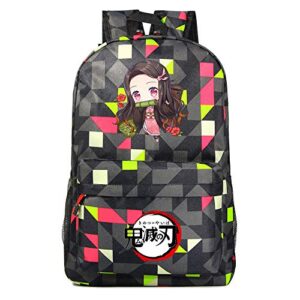 go2cosy anime demon slayer kimetsu no yaiba backpack daypack student bag school bag bookbag shoulder bag