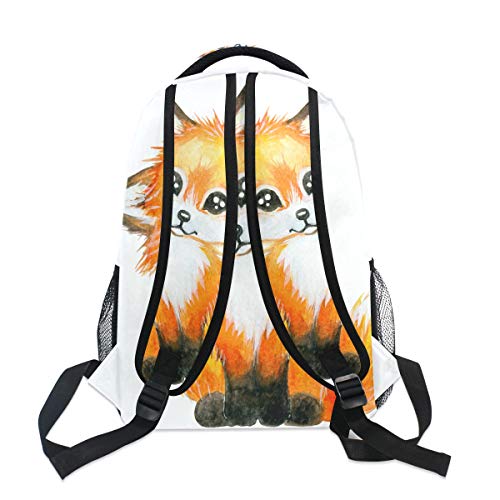 ALAZA Cute Little Fox Animal Print Large Backpack Personalized Laptop iPad Tablet Travel School Bag with Multiple Pockets