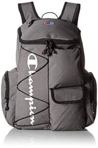champion unisex-adult’s utility backpack, heather grey, one size