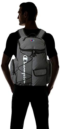 Champion Unisex-Adult's Utility Backpack, Heather Grey, One Size