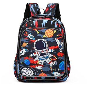 kids backpack for boys – dorlubel elementary kindergarten preschool school bag multifunctional cute large capacity bookbag (red space astronaut)