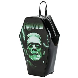 rock rebel frankenstein monster coffin backpack – official classic universal monsters bag