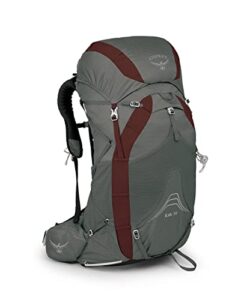 osprey eja 38 women’s ultralight backpacking backpack, cloud grey, x-small/small