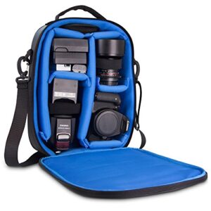 naztech camera bag has a modular backpack insert and adjustable padded divders to securely stow your equipment. water resistant with removable straps