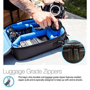 Naztech Camera Bag Has A Modular Backpack Insert and Adjustable Padded Divders to Securely Stow Your Equipment. Water Resistant with Removable Straps