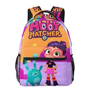 Zqiyhre Abby Backpack Print Cartoon Small Laptop Backpack Casual Travel Backpack for Students